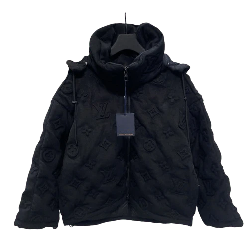 ''LV'' PUFFERJACKET BLACK