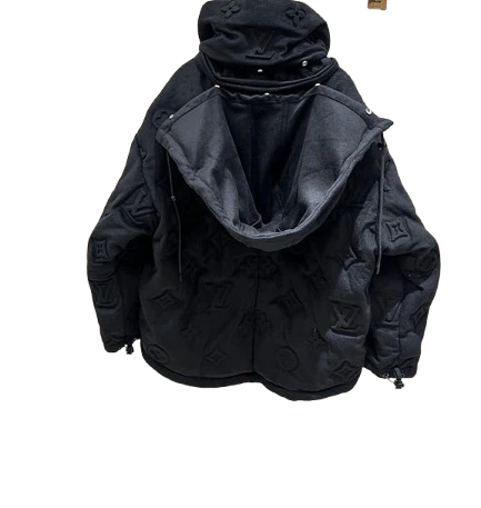 ''LV'' PUFFERJACKET BLACK